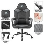 Philadelphia Eagles Oversized Embroidered Gaming Chair with Storage Pouch
