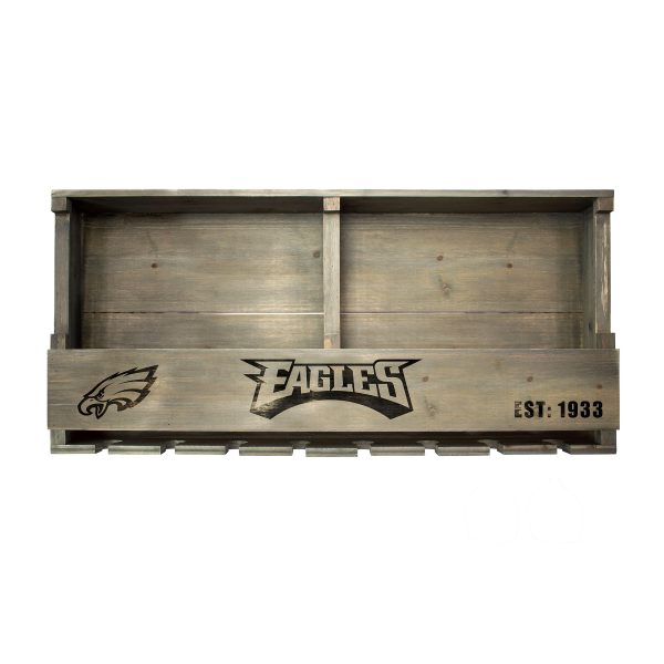 Philadelphia Eagles Reclaimed Wood Bar Shelf 3