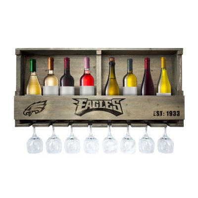 Philadelphia Eagles Reclaimed Wood Bar Shelf