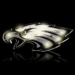 Philadelphia Eagles Recycled Metal Lighted Logo Sign NFL Licensed