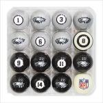 Philadelphia Eagles Regulation Billiard Ball Set With Numbers