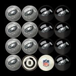 Philadelphia Eagles Regulation Billiard Ball Set With Numbers