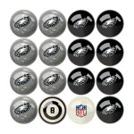 Philadelphia Eagles Regulation Billiard Ball Set With Numbers