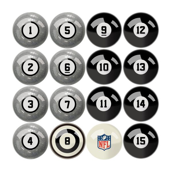 Philadelphia Eagles Regulation Billiard Ball Set With Numbers 4