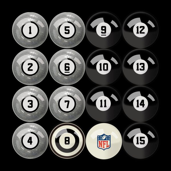Philadelphia Eagles Regulation Billiard Ball Set With Numbers 5