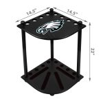 Philadelphia Eagles Solid Wood Corner Cue Rack