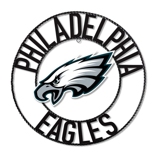Philadelphia Eagles Wrought Iron 24 Inch Wall Art