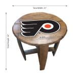 Philadelphia Flyers Oak Barrel Table 4 Philadelphia Flyers Oak Barrel Table