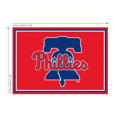 Philadelphia Phillies 3x4 Area Rug Officially Licensed MLB Rug