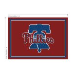 Philadelphia Phillies 6x8 Spirit Rug Officially Licensed MLB Area Rug 4 Philadelphia Phillies 6x8 Spirit Rug Officially Licensed MLB Area Rug