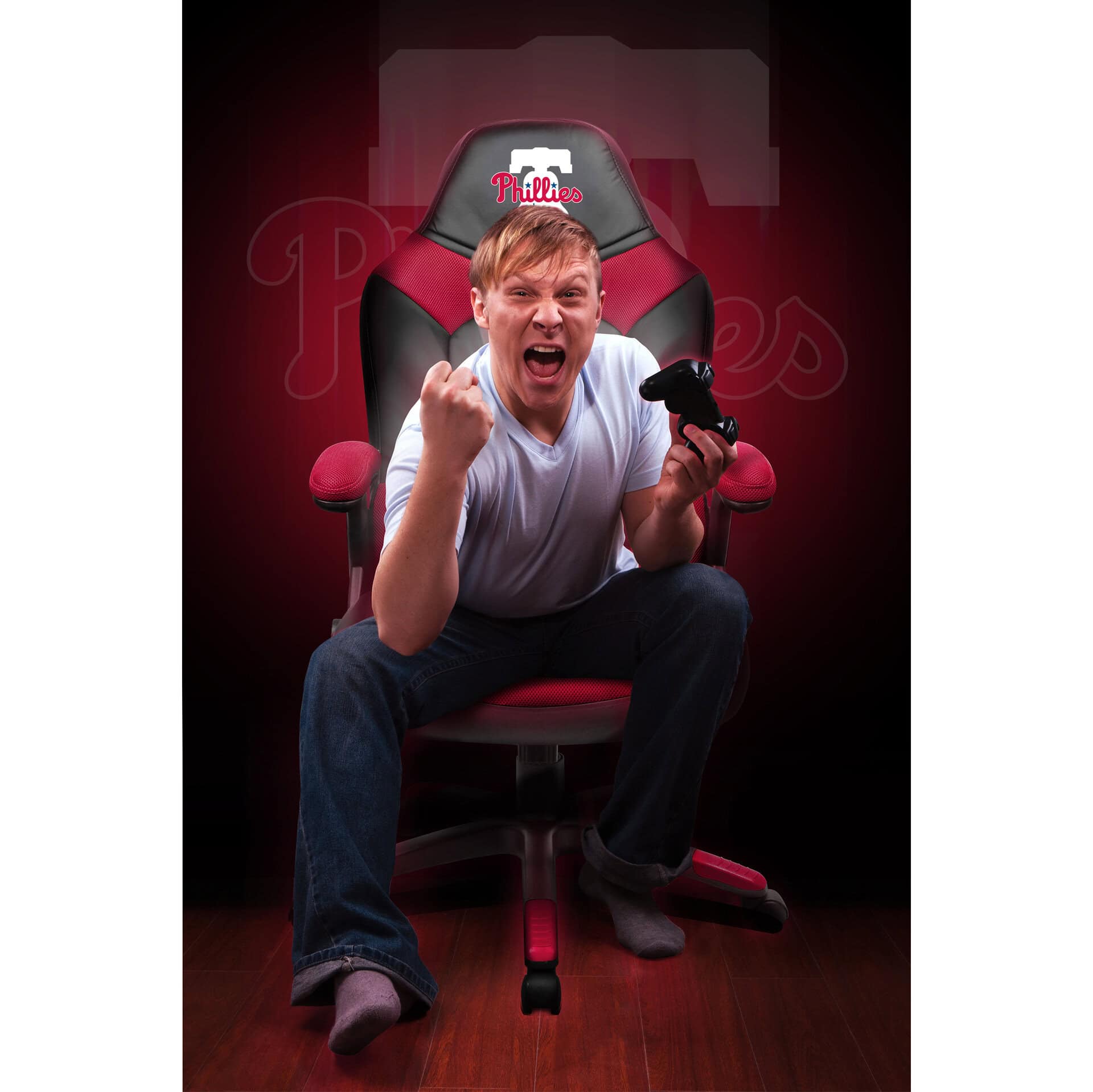 Philadelphia Phillies Oversized Gaming Chair Embroidered Logo Pouch 4 Philadelphia Phillies Oversized Gaming Chair Embroidered Logo Pouch - Image 4