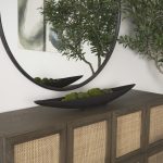 Piero Large Matte Black Metal Decorative Bowl
