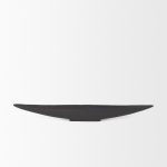 Piero Large Matte Black Metal Decorative Bowl