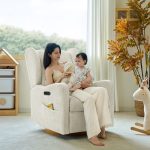 Pietro Ivory Electric Swivel Glider Recliner Nursery Chair 7 Pietro Ivory Electric Swivel Glider Recliner Nursery Chair