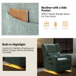 Pietro Sage Electric Nursery Swivel Glider Recliner Nightlight USB 10 Pietro Sage Electric Nursery Swivel Glider Recliner Nightlight USB