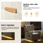 Pietro Tan Electric Nursery Swivel Glider Recliner with USB 10 Pietro Tan Electric Nursery Swivel Glider Recliner with USB
