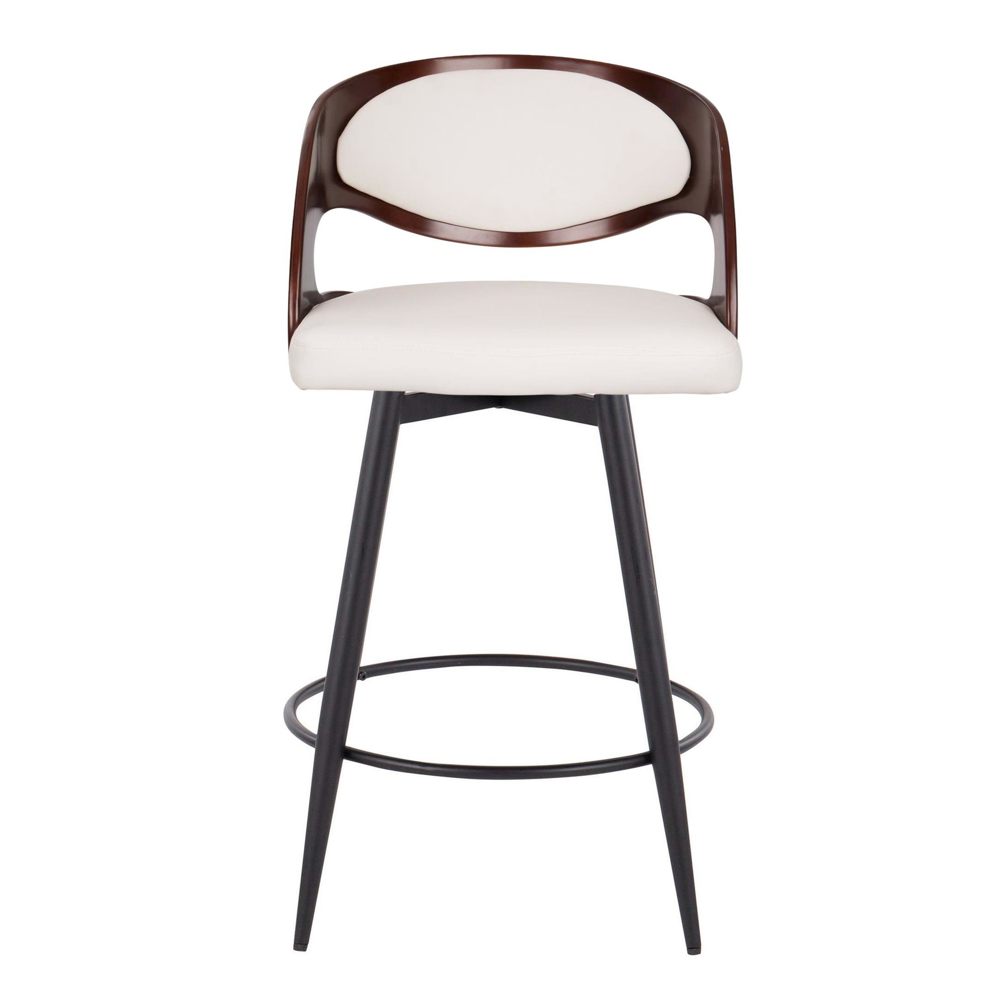 Pino 26 Mid-Century Modern Swivel Counter Stool (Set of 2) 10 Pino 26 Mid-Century Modern Swivel Counter Stool (Set of 2) - Image 10