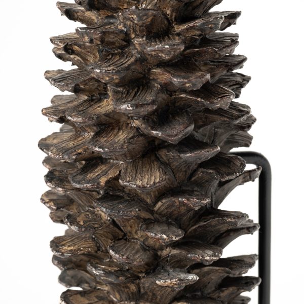 Pinterra Small 4L x 4W Brown Resin Pinecone Replica 7