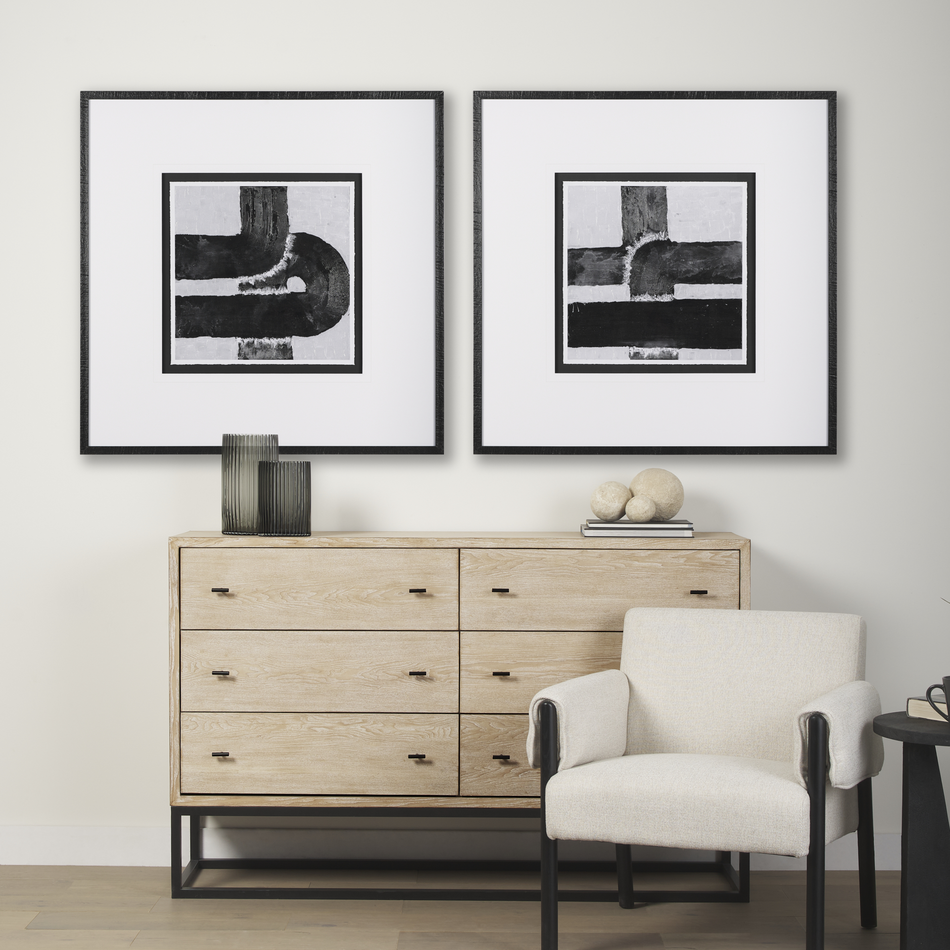 Pipes II by Chase a Hand Embelished Textured Framed Art Print Matted under Glass 2 Pipes II by Chase a Hand Embelished Textured Framed Art Print Matted under Glass - Image 2