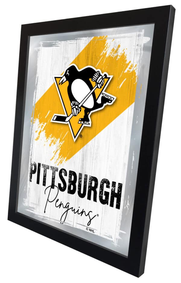 Pittsburgh Penguins 17x22 Logo Wall Mirror Alternate