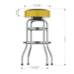 Pittsburgh Penguins Chrome Bar Stool 7 Pittsburgh Penguins Chrome Bar Stool
