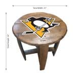 Pittsburgh Penguins Oak Barrel Table 5 Pittsburgh Penguins Oak Barrel Table