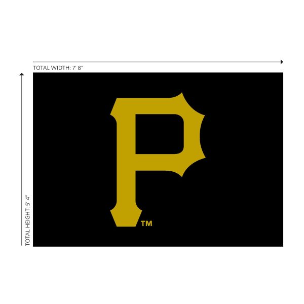 Pittsburgh Pirates 6x8 Spirit Rug Officially Licensed MLB Area Rug 2
