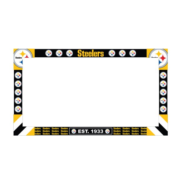 Pittsburgh Steelers 18 30 Inch Adjustable Big Game Monitor Frame 1