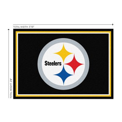 Pittsburgh Steelers 3x4 Spirit Area Rug NFL Licensed