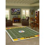 Pittsburgh Steelers 8x11 Homefield Football Field Premium Nylon Rug