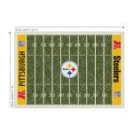 Pittsburgh Steelers 8x11 Homefield Football Field Premium Nylon Rug