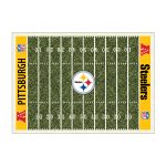 Pittsburgh Steelers 8x11 Homefield Football Field Premium Nylon Rug