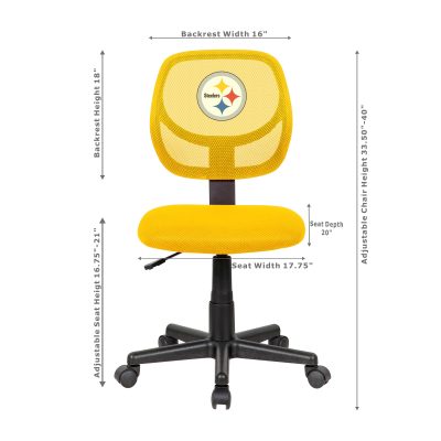 Pittsburgh Steelers Armless Mesh Task Chair