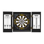Pittsburgh Steelers Bristle Dartboard Cabinet Set