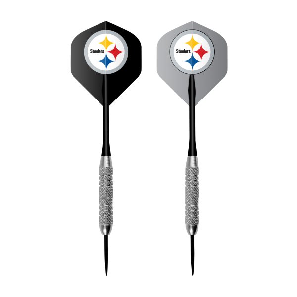 Pittsburgh Steelers Bristle Dartboard Cabinet Set 2