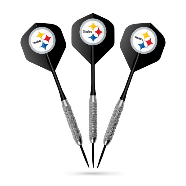 Pittsburgh Steelers Bristle Dartboard Cabinet Set 3