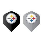 Pittsburgh Steelers Bristle Dartboard Cabinet Set