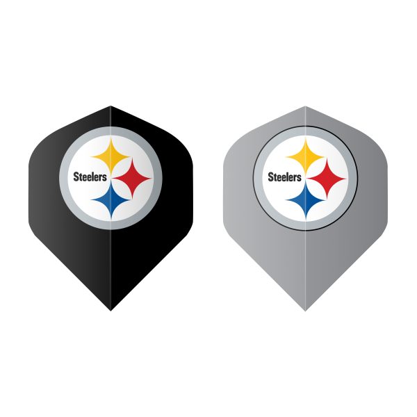 Pittsburgh Steelers Bristle Dartboard Cabinet Set 4