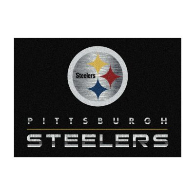 Pittsburgh Steelers Chrome 6x8 Area Rug Officially Licensed NFL Rug