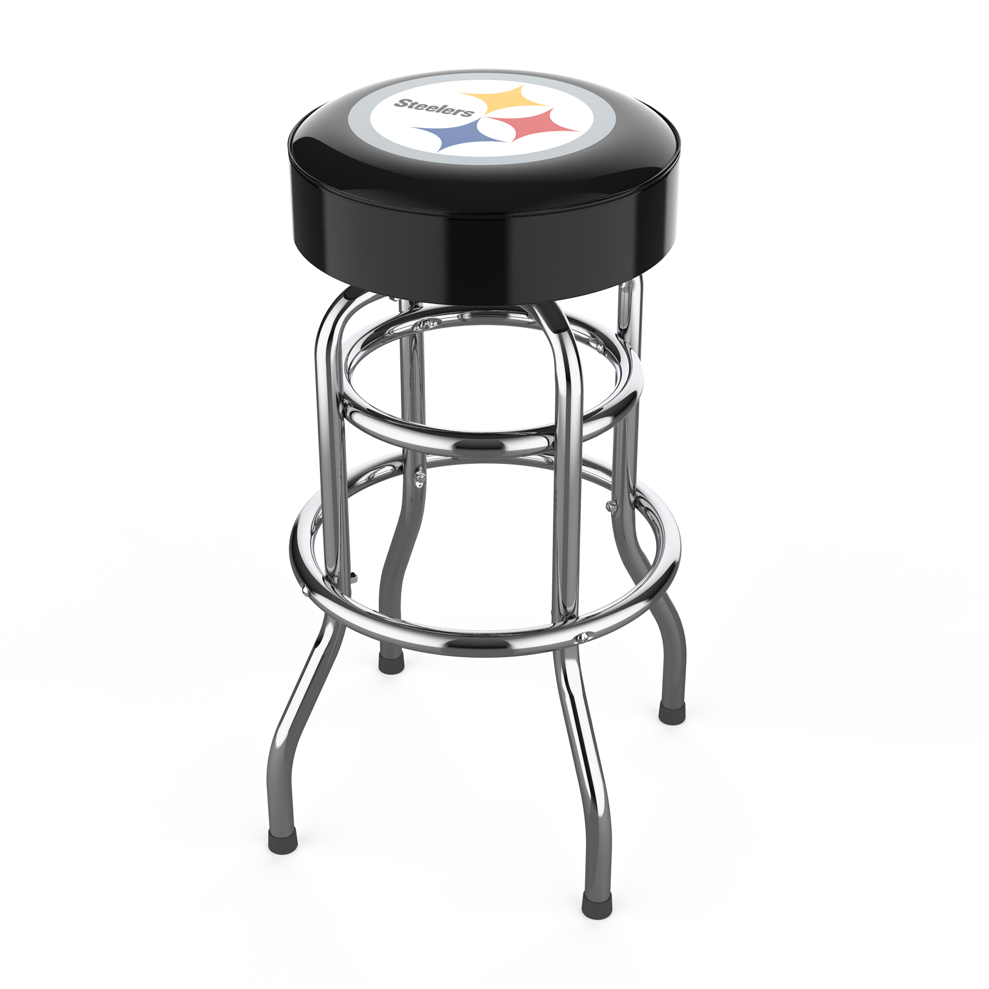 Pittsburgh Steelers Chrome Bar Stool 6 Pittsburgh Steelers Chrome Bar Stool - Image 6