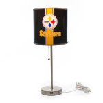Pittsburgh Steelers Chrome USB Charging Lamp with Changeable Shade Insert
