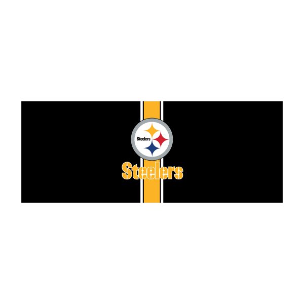 Pittsburgh Steelers Chrome USB Charging Lamp with Changeable Shade Insert 2