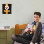 Pittsburgh Steelers Chrome USB Charging Lamp with Changeable Shade Insert