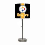 Pittsburgh Steelers Chrome USB Charging Lamp with Changeable Shade Insert