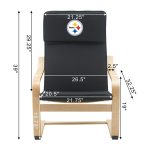 Pittsburgh Steelers Embroidered Birch Bentwood Accent Chair