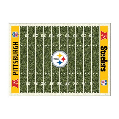 Pittsburgh Steelers Homefield 6x8 Football Field Area Rug