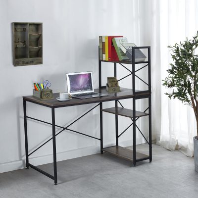 Pittsburgh Steelers Industrial Desk with Shelves