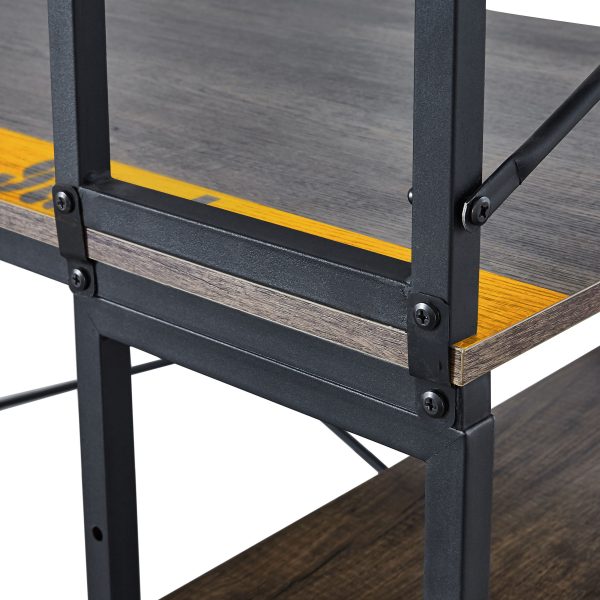 Pittsburgh Steelers Industrial Desk with Shelves 6