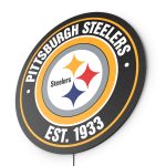 Pittsburgh Steelers LED Lighted Establish Date Sign