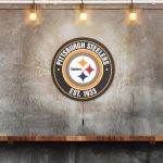 Pittsburgh Steelers LED Lighted Establish Date Sign